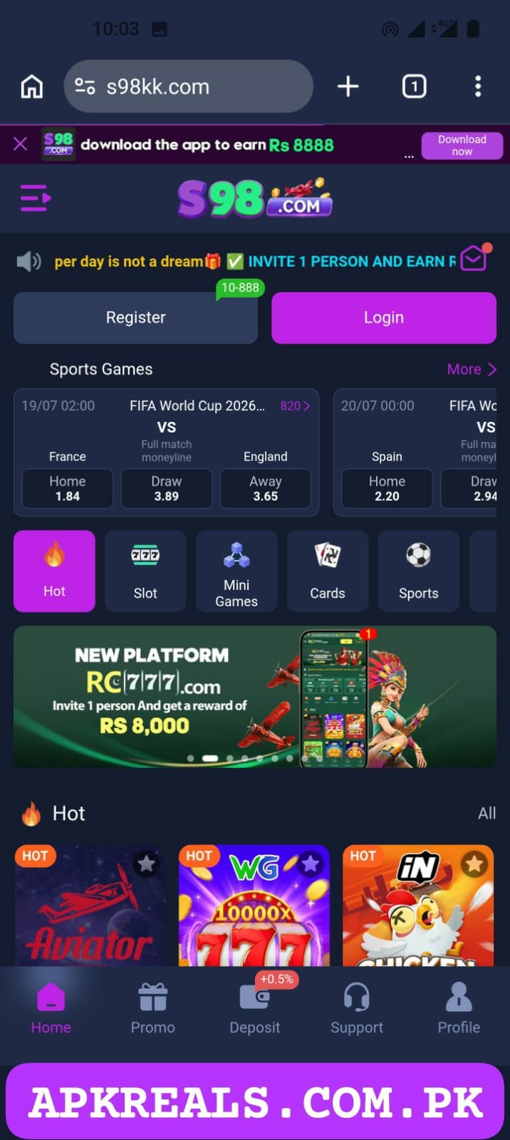 S98 Game App