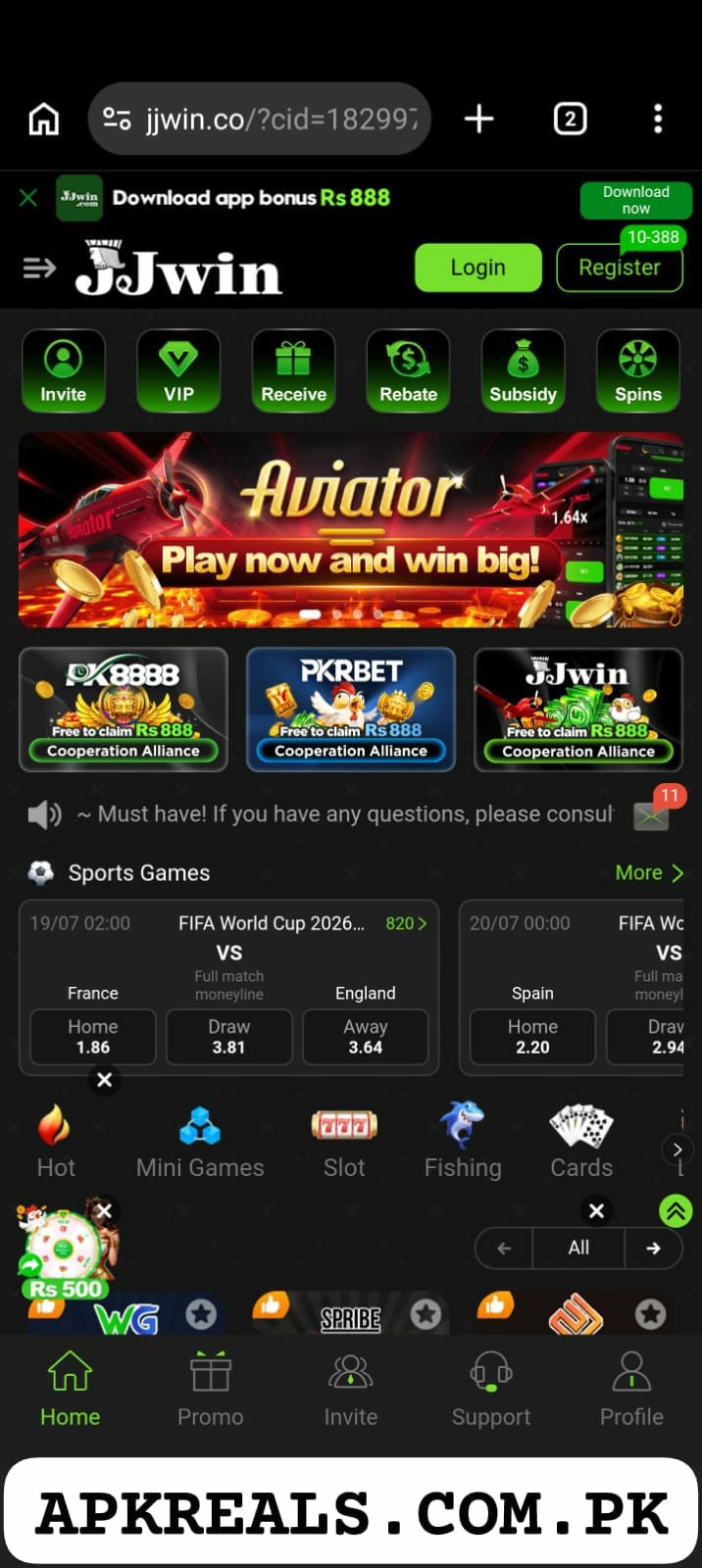 JJWin Game App